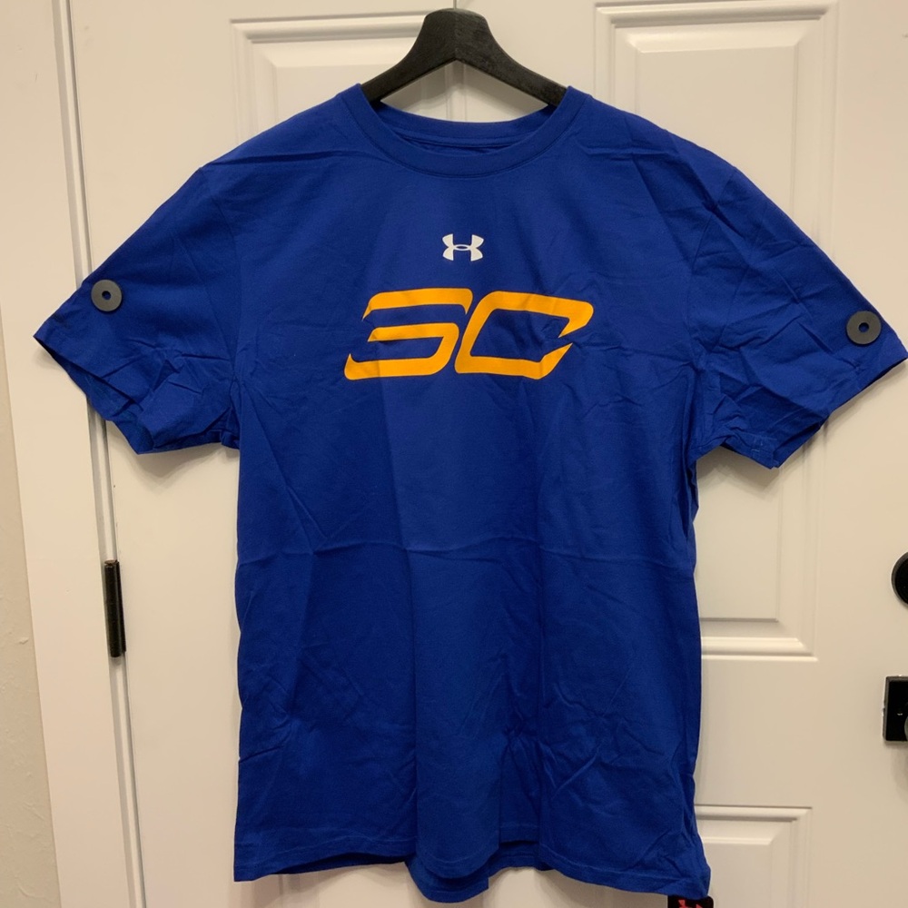 Under Armour Steph Curry Blue Graphic Men's Shirt